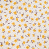 Tessuto a doppio strato con stampa a fiori gialli - Maison Klem