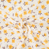 Doppelter Gaze-Stoff mit gelbem Blumenmuster – Maison Klem