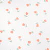 Doppel-Gaze mit Blumen- und Herzmuster in Rosa – Maison Klem