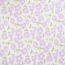 Dubbelgaas met paarse bloemenprint - Maison Klem