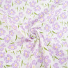 Double Gauze with Mauve Floral Print - Maison Klem