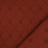 Double Gauze Quilt with Terracotta Flower Embroidery - Maison Klem