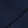 Trapuntato a doppia garza con ricamo floreale blu navy - Maison Klem