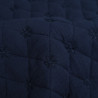 Double Gauze Quilted with Navy Floral Embroidery - Maison Klem