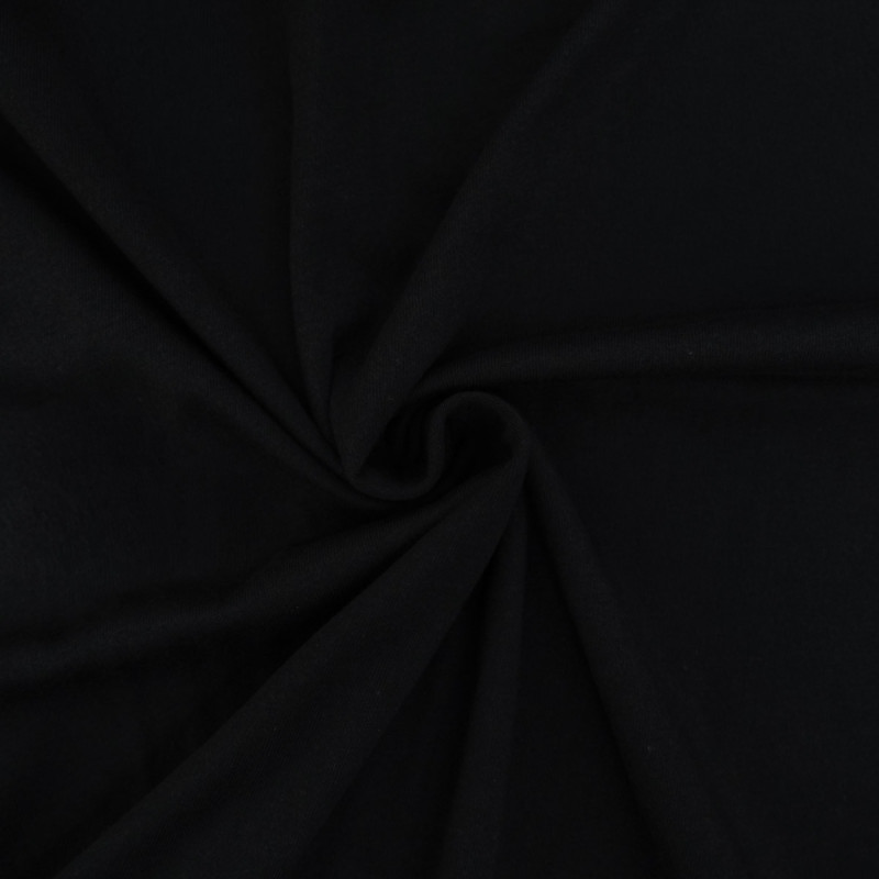 Einfarbiges schwarzes Jersey-Shirt – Maison Klem