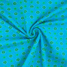 Maglia stampata verde su fondo blu - Maison Klem