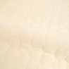 Double Gauze Quilted Blanket with Heart Embroidery, Natural Ecru - Maison Klem