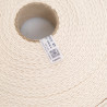 Baumwollband in Leinenoptik mit naturfarbenen Streifen, 30 mm – Maison Klem