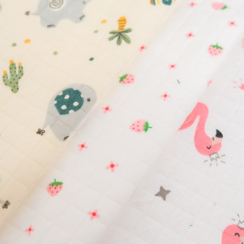 Gestepptes Jersey mit Aufdruck – Maison Klem