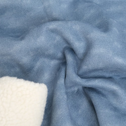 Denim mit Sherpa-Futter, Montana-Blau – Maison Klem