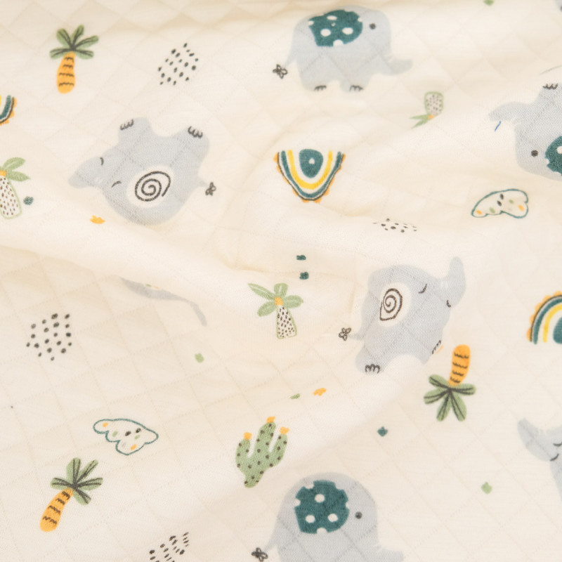 Maglia trapuntata con stampa “Pako l’elefante” - Maison Klem