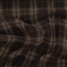 Maille Douce Carreaux Cacao Lurex Argent - Maison Klem