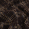 Weiches Strickmuster mit Kakaobraunen Karos und silbernem Lurex – Maison Klem