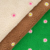 Tissu Sherpa Fleur Brodée - Maison Klem