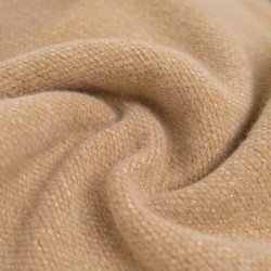 Weiches Strickgewebe „Nova“ in Beige mit silbernem Lurex – Maison Klem