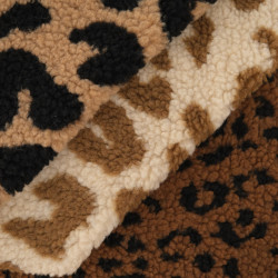 Sherpa-Stoff mit Leopardenmuster – Maison Klem