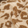 Tela Sherpa Maxi con estampado de leopardo en tonos caramelo y beige - Maison Klem