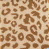 Sherpa-Stoff „Maxi“ mit Leopardenmuster in Karamell und Beige – Maison Klem