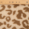 Sherpa-Stoff „Maxi“ mit Leopardenmuster in Karamell und Beige – Maison Klem