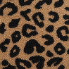 Tejido Sherpa Maxi con estampado de leopardo en negro y caramelo - Maison Klem