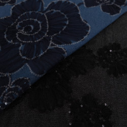 Jeans mit Stickerei, Tüll und Pailletten – Sam – Maison Klem