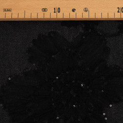 Giacca in tulle e paillettes nera - Sam - Maison Klem