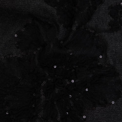 Giacca in tulle e paillettes nera - Sam - Maison Klem