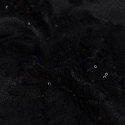 Giacca in tulle e paillettes nera - Sam - Maison Klem