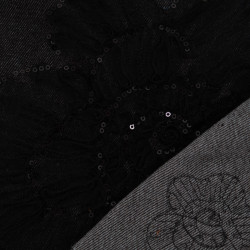 Giacca in tulle e paillettes nera - Sam - Maison Klem