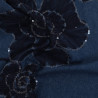 Jean Broderie Tulle et Sequins Indigo - Sam - Maison Klem