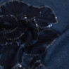 Jean Broderie Tulle et Sequins Indigo - Sam - Maison Klem