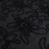 Jean con ricamo in tulle Flora Nero - Maison Klem
