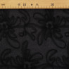 Vestido de encaje y tul «Flora» negro - Maison Klem