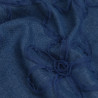 Jeans mit Suzon-Stickerei aus Tüll in Mittelblau – Maison Klem