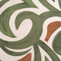 Blended Viscose, Solene Print, Khaki and Bronze - Maison Klem