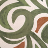 Viscose-mix met print, Solene, kaki en brons - Maison Klem