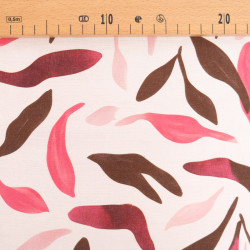 Viskose-Mischgewebe mit „Elena Rose Cacao“-Druck – Maison Klem