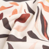 Viscose-mix met print Elena Koraal Terracotta - Maison Klem