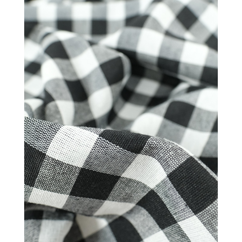 Vichy Grande Largeur Noir - Maison Klem