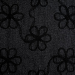 Gonna in tulle con ricami Suzon nera - Maison Klem