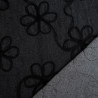Gonna in tulle con ricami Suzon nera - Maison Klem