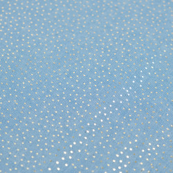 Chambray con mini lunares y lurex dorado - Maison Klem