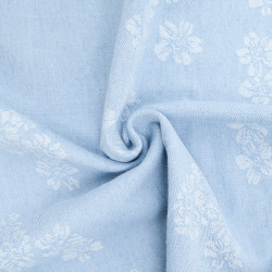 Hellblauer Jacquard-Denim – Sam – Maison Klem