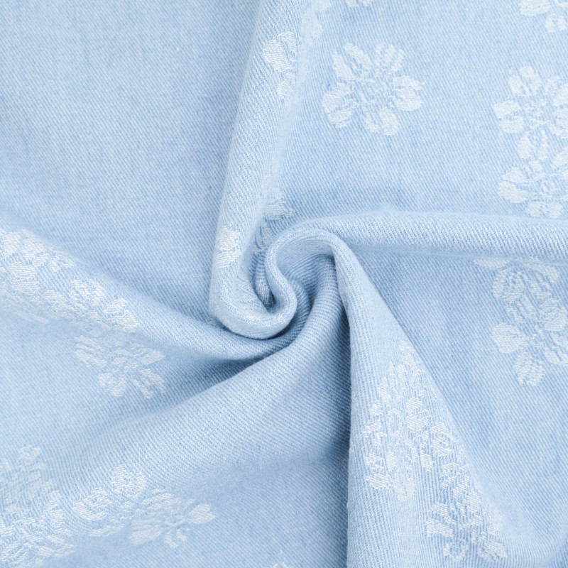 Denim jacquard azul claro - Sam - Maison Klem