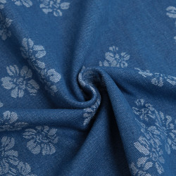 Hellblauer Jacquard-Denim – Sam – Maison Klem