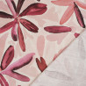 Printed Linen Viscose, Tela Rose Violet - Maison Klem
