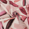 Printed Linen Viscose, Tela Rose Violet - Maison Klem