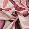 Viscose Lin Imprimé Tela Rose Violet - Maison Klem
