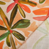 Viscose Lin Imprimé Tela Vert Orange - Maison Klem