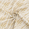 Viscosa e lino stampato Indiana verde e beige - Maison Klem